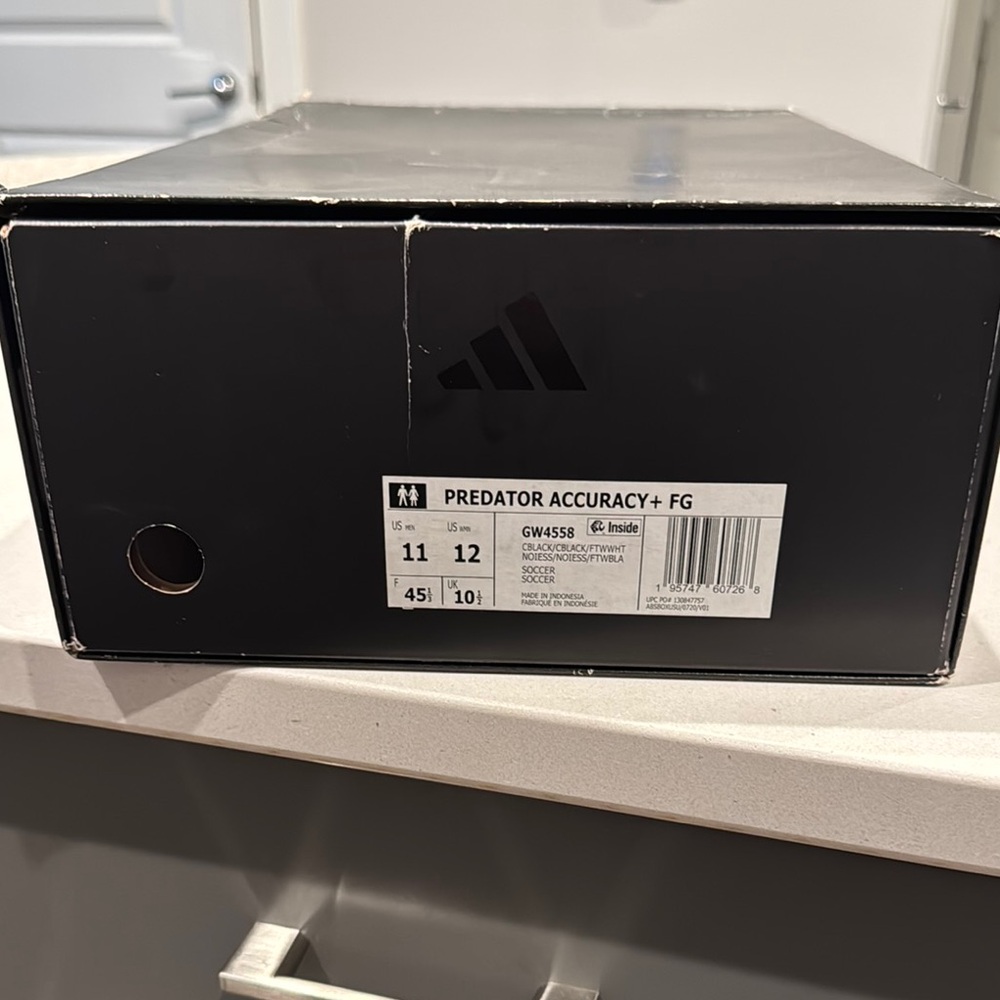 Adidas Predator Accuracy+ FG Cleats in Black